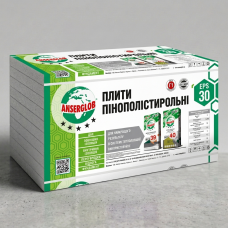 Пінопласт ANSERGLOB EPS 30 товщина 150 мм (1000х500 мм)