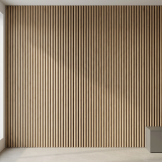 Акустична стінова панель Neman «Бамбук» 301×2780×17 мм (Ялина Карпатська / Carpathian Spruce)