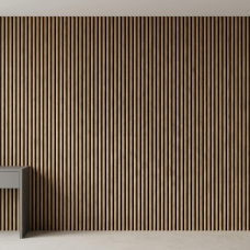 Акустична стінова панель Neman «Бамбук» 301×2780×17 мм (Рустік Золотий / Rustic Gold)