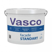 Фарба фасадна Fasade Standart Vasco біла 2.7л