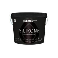 Фарба силікономодифікована фасадна, паропроникна Silikone Element PRO, 10л