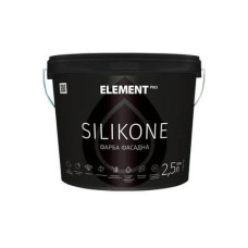 Фарба силікономодифікована фасадна, паропроникна Silikone Element PRO, 10л