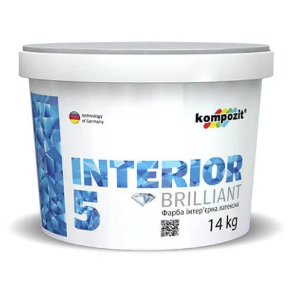 Фарба інтер'єрна INTERIOR 5 Kompozit 14 кг