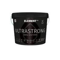 Фарба інтер'єрна зносостійка, шовковисто - матова, біла Ultrastrong Element PRO, 14.4кг