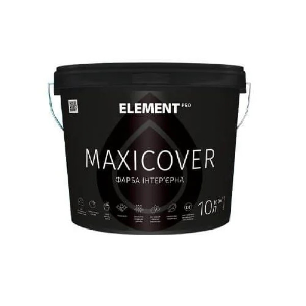 Фарба інтер`єрна, матова, латексна, водно-дисперсійна MAXICOVER Element PRO, 10л