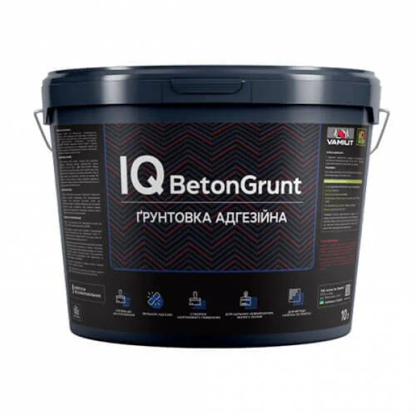 Адгезійна грунтовка по бетону IQ BetonGrunt 10л