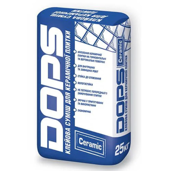 Dops Ceramic Клейова суміш для керамічної плитки