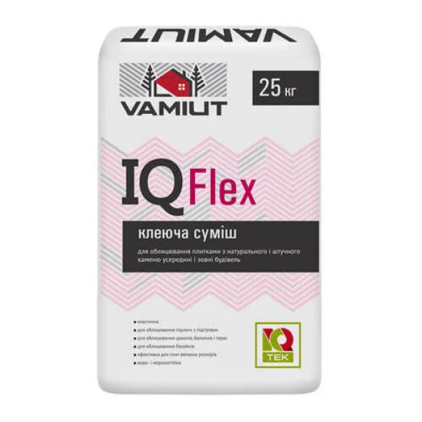 IQ Flex Клей для облицювання плиткою з натурального та штучного каменю Vamiut