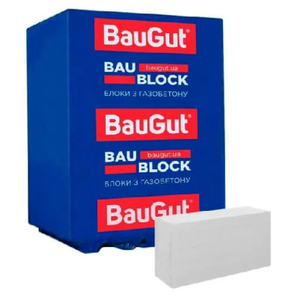 Газоблок BauGut (BauBlock) D500 100x200x600