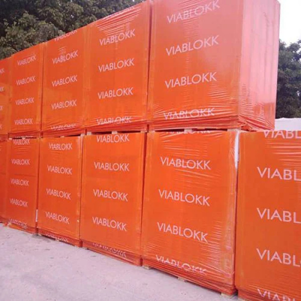 Газоблок ViaBlokk 200х200х600 D500 (в піддоні 1,8 м куб блока, з них 200х200х600 - 70 шт. та 100х200х600 - 10 шт.)