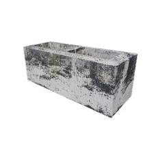 Блок парканний модульний Онікс Blanc 190х190х500 мм