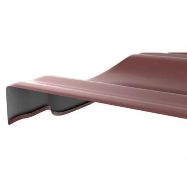 Металочерепиця Ruukki Finnera (каштан, RR887) 0.52mm R40