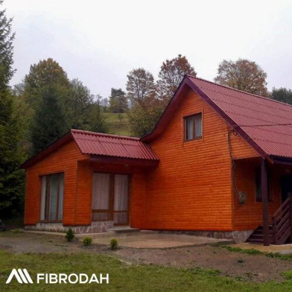 Безасбестовий шифер Fibrodah Modern 585x1130 мм бордо