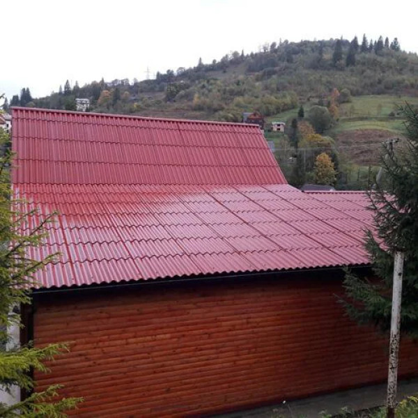 Безасбестовий шифер Fibrodah Modern 585x1130 мм бордо