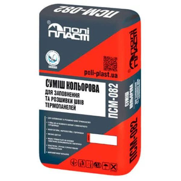 Суміш для кладки лицьової цегли ПСМ 082 (біла) 25 кг.