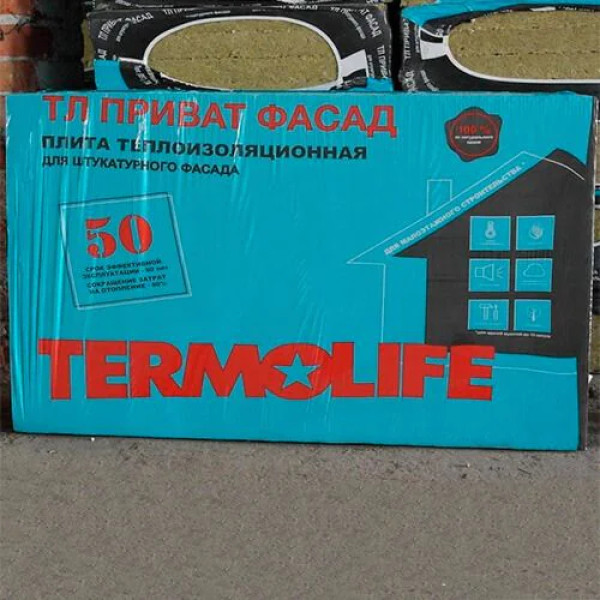 Базальтова вата Termolife ТЛ Приват Фасад 100 мм