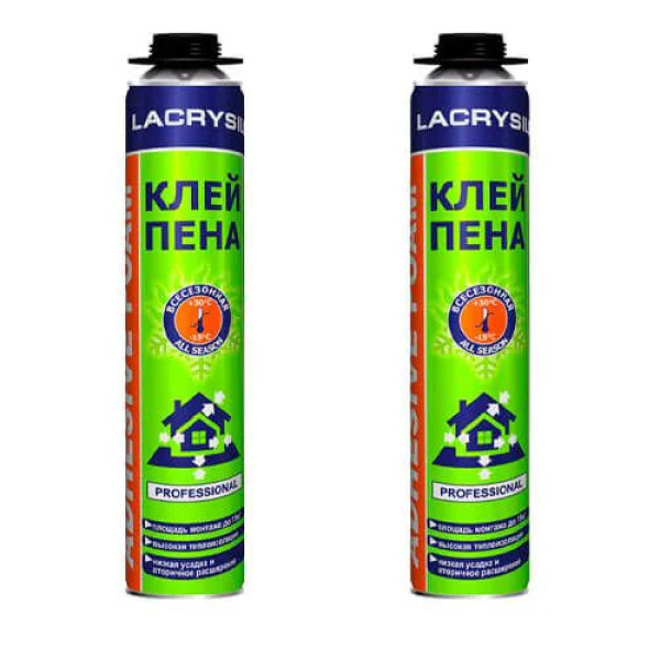 Піна-клей професійна LACRYSIL 800 мл (всесезонна)