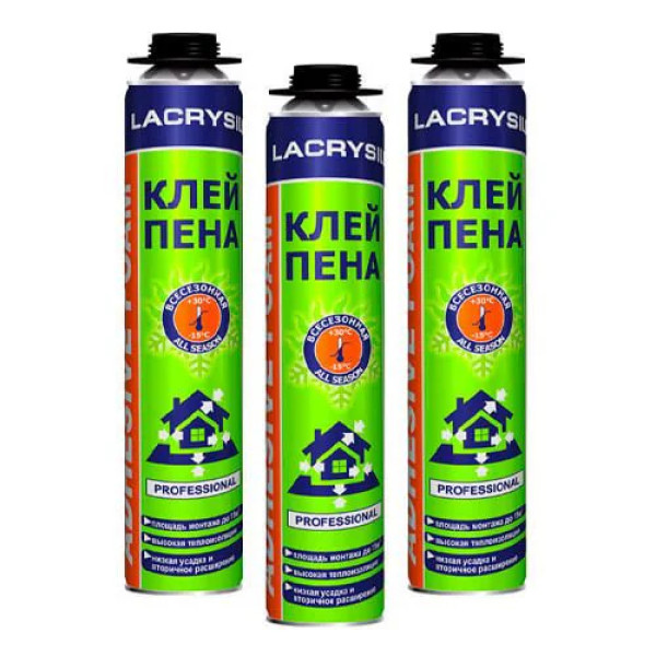 Піна-клей професійна LACRYSIL 800 мл (всесезонна)