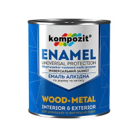 Алкідна емаль ПФ 115 Kompozit (жовта фарба) 0,9 кг