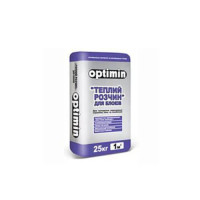 Optimin "Теплий розчин" для кладки блоків