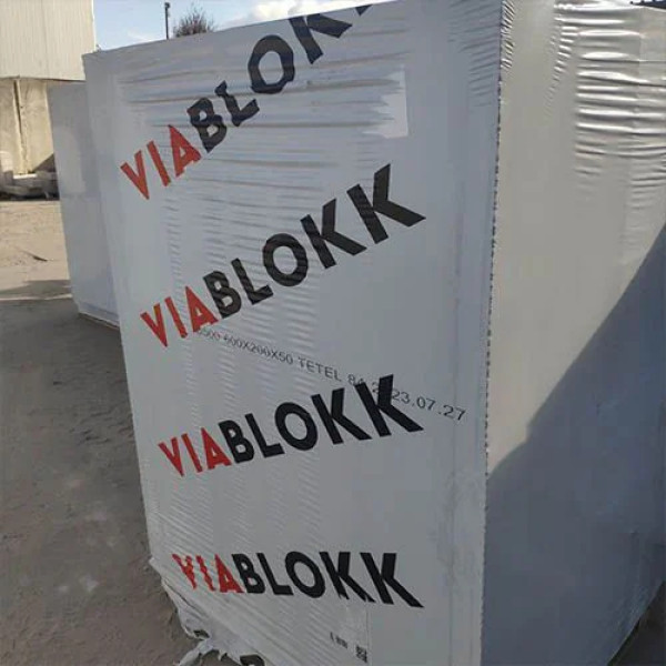 Газоблок ViaBlokk 100х200х600 D500 (в піддоні 1,8 м куб, 150 шт.)