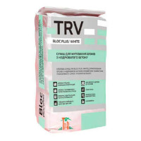 TRV BLOCK White, 25кг суміш для мурування пористого бетону зима